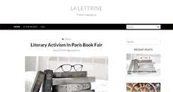 Desktop Screenshot of lalettrine.com